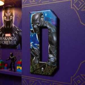 Marvel Black Panther Superhero Letter D Metal Sign Home Decoration Wall Decor
